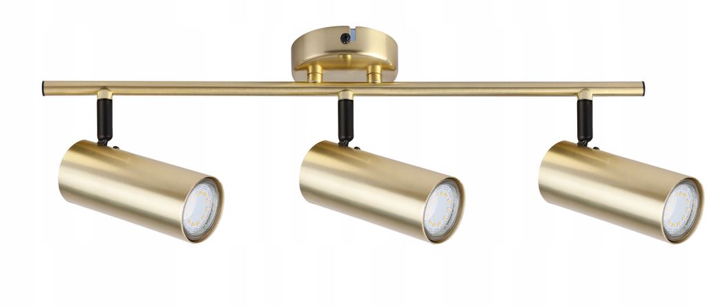 Candellux Messing Deckenleuchte Colly für Glühbirne 3x GU10 Produktbild 