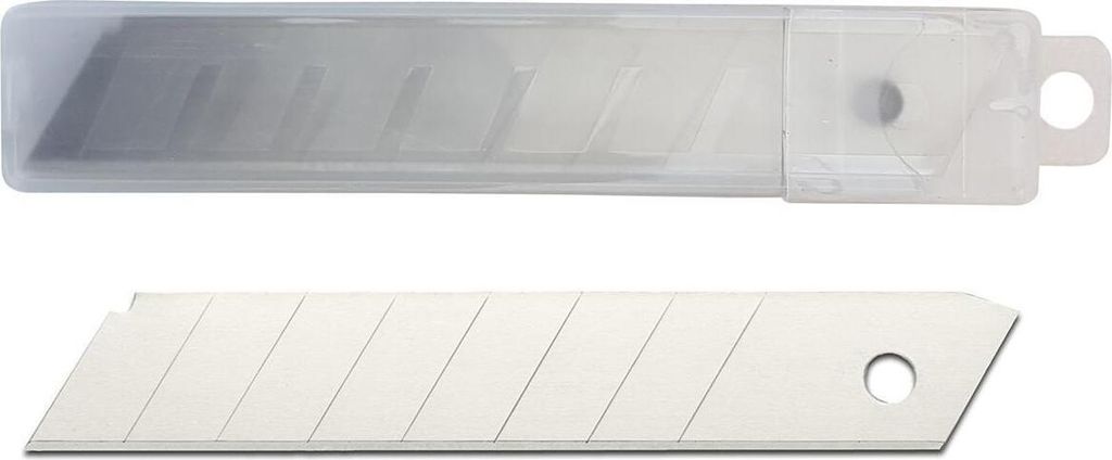 Hochwertige 18mm Abbrechklingen für Cuttermesser – Präzise Schneidklingen 10 Stück silber