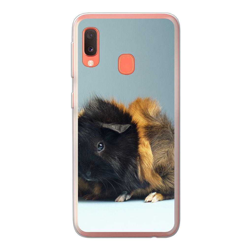 MuchoWow Handyhülle Schutzhülle Hülle für Samsung Galaxy A20e Zwei kleine Meerschweinchen Silikon Softcase Handy Hülle - Abdeckung