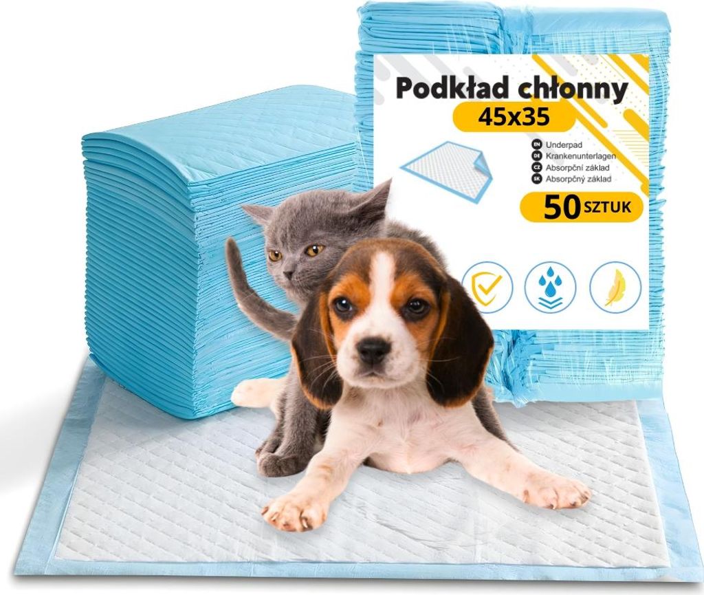 Universelle saugfähige Hygieneeinlagen 45x35 cm 50 Stück PetJet
