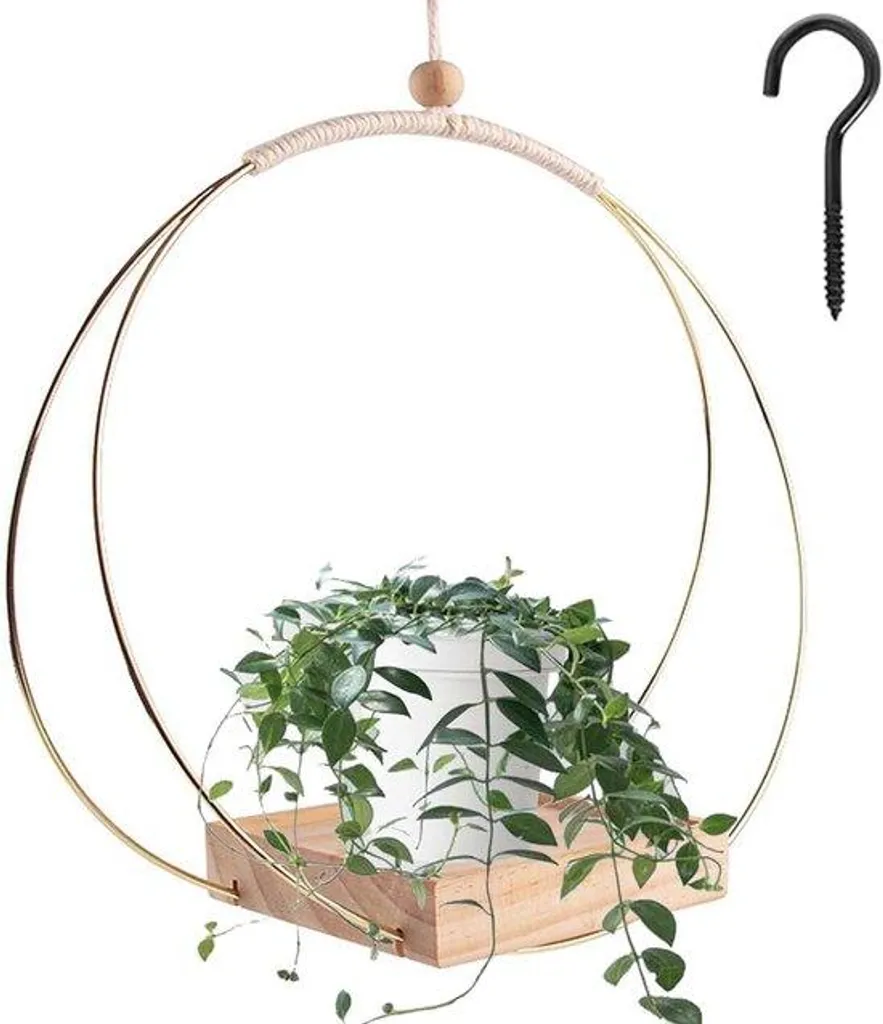 Suspension macramé déco intérieure et extérieure pour fougère suspendue