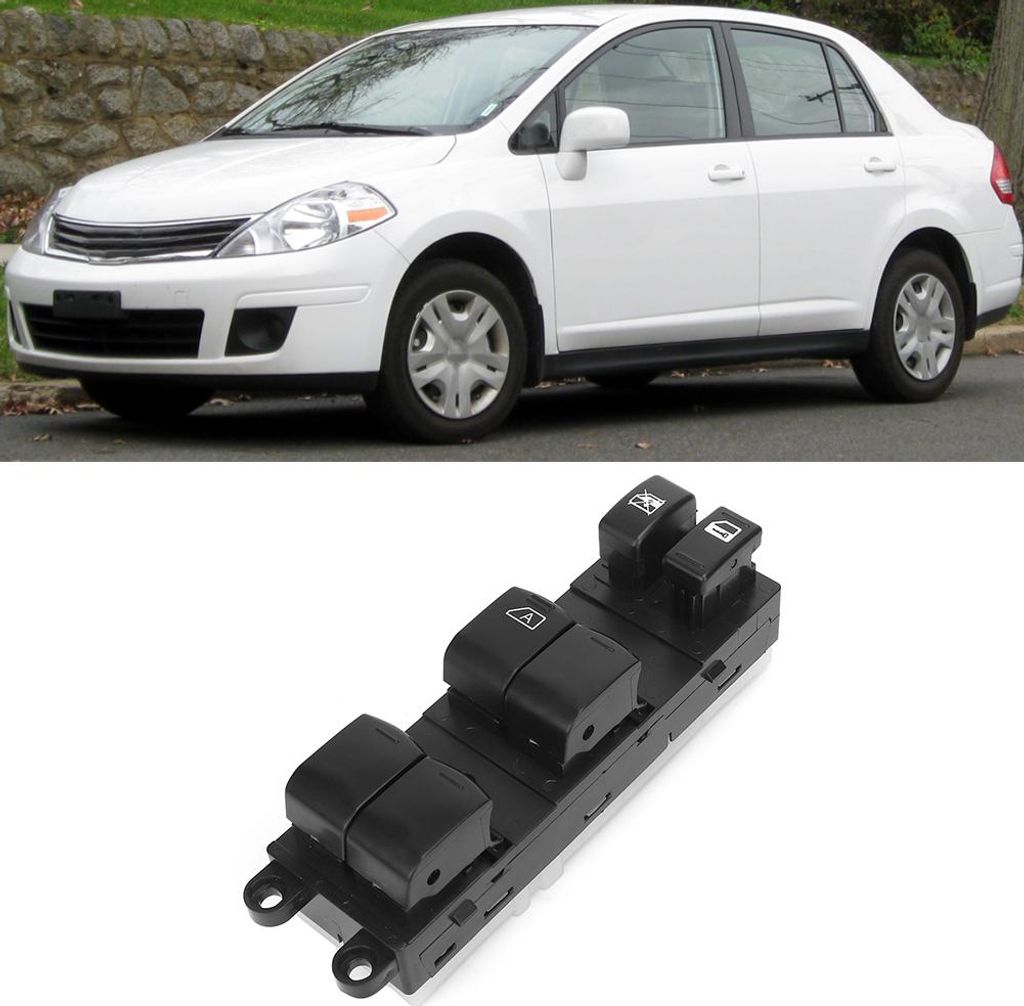 Fensterheber-Hauptschalter für die linke Fahrerseite, passend für Nissan Tiida C11 SC11 C11Z 25401-ED500