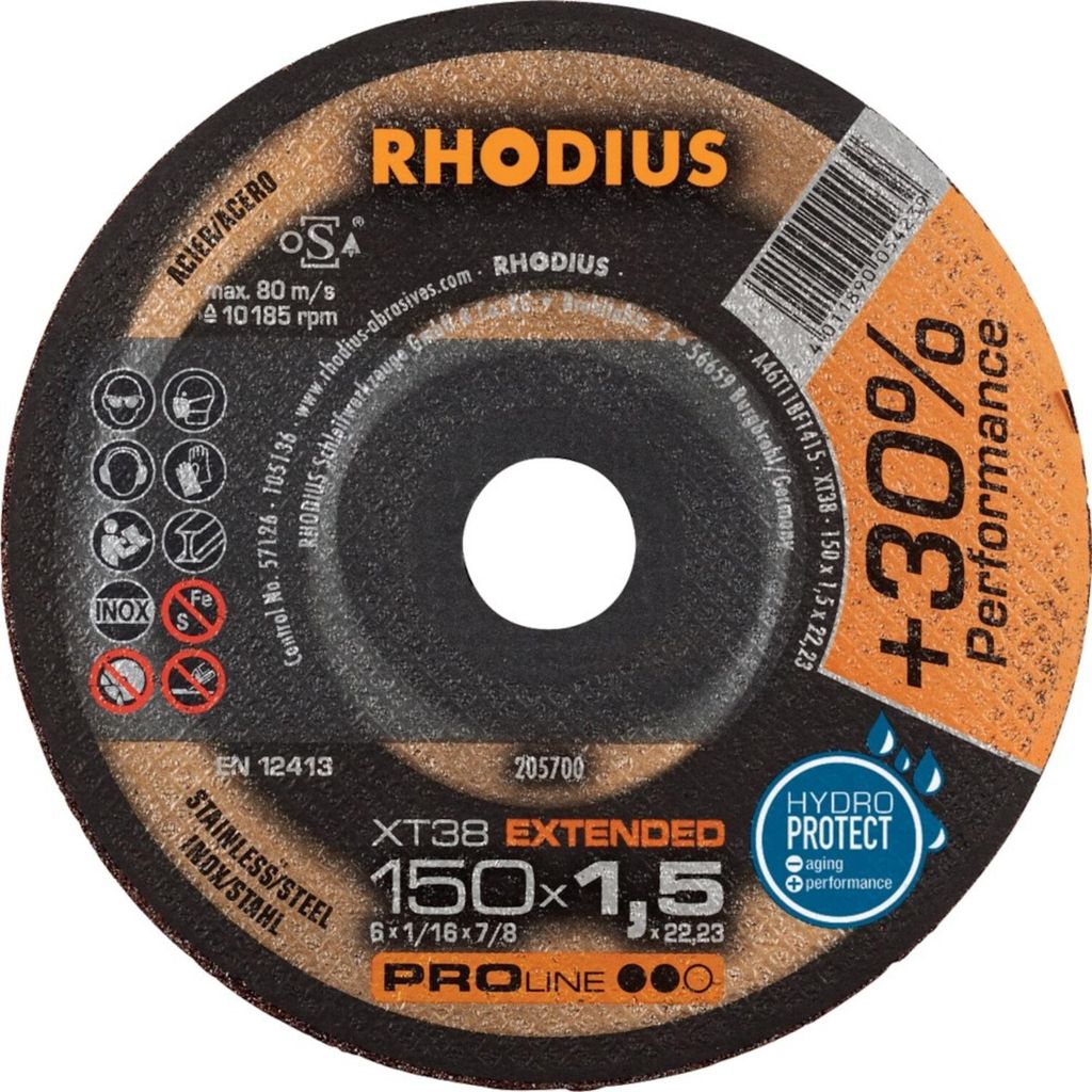 Rhodius 205700 Cutting disc (straight) 150 mm 1 pc(s) Immagine del prodotto 