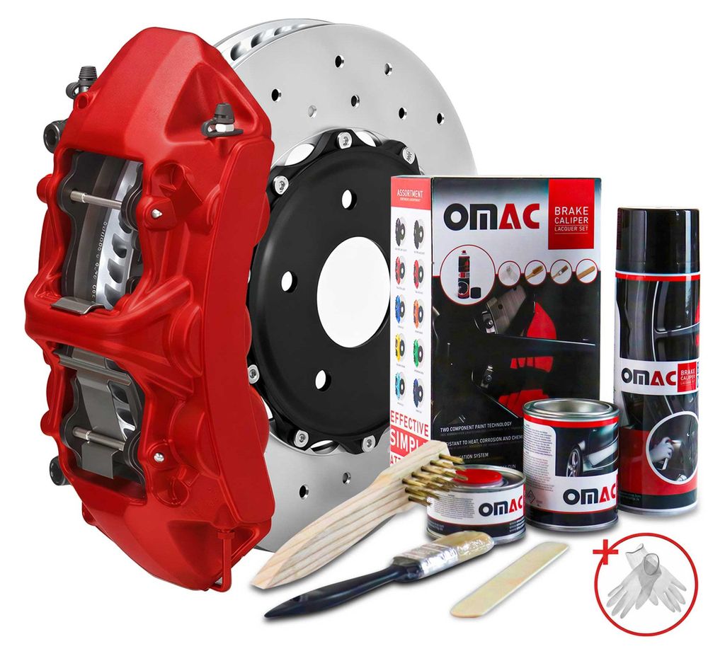 OMAC Bremssattellack Bremssattelfarbe Texas Rot Matt Auto Produktbild 