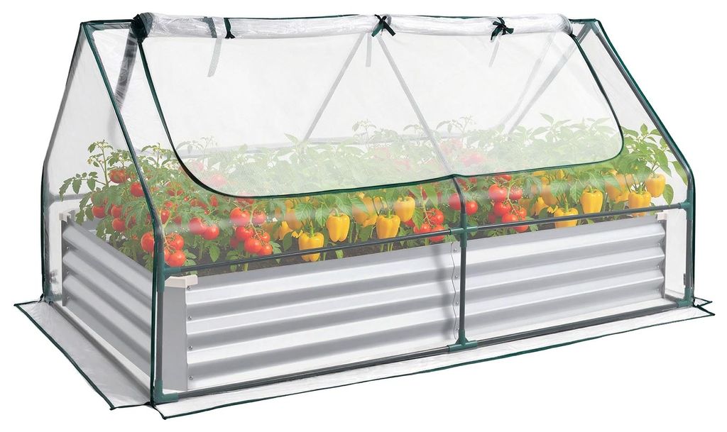 VEVOR, jardinera elevada de metal, 180x90x30 cm, jardinera Imagen del producto 