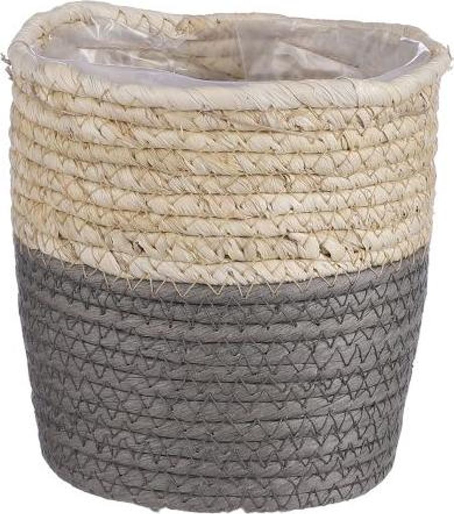 Mica Übertopf Korb Rachel Ø 14 x 14 cm grau Produktbild 