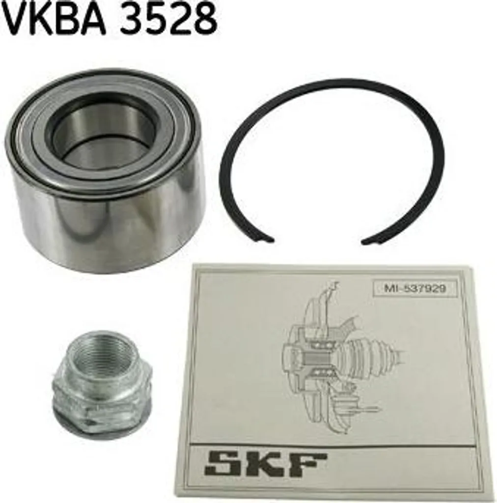 Kit Roulement SKF VKBA 3528 avec Écrou - Montage Précis Fiat OE 46439333