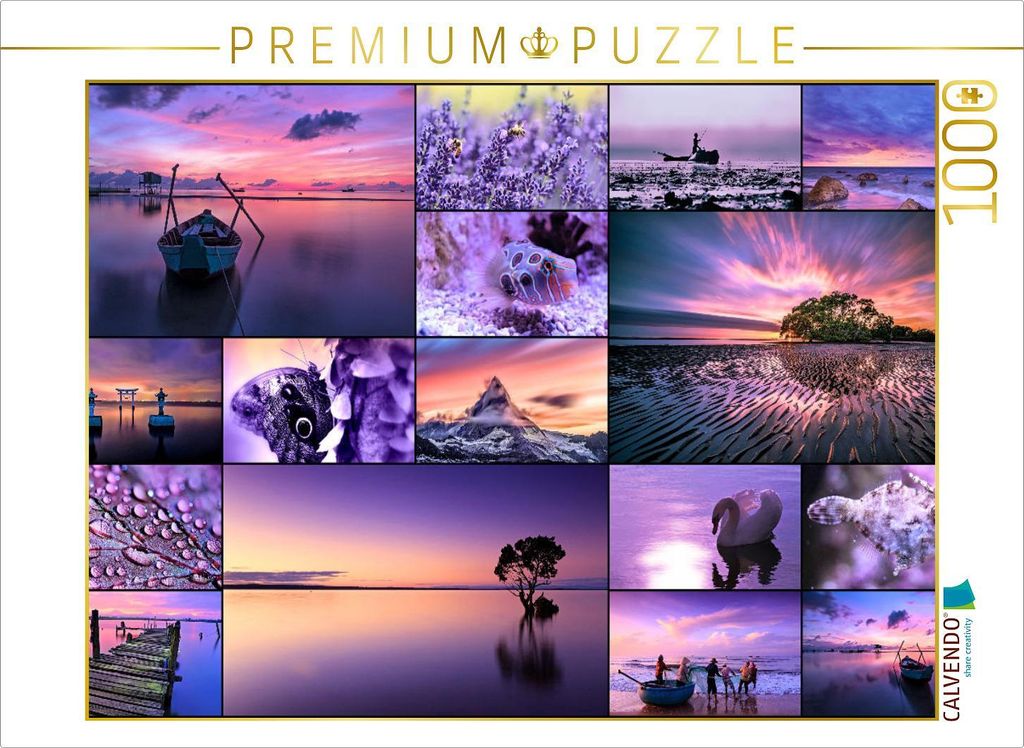 CALVENDO Puzzle Purple Journey | 1000 Teile Lege-Größe 64x48cm Foto-Puzzle für glückliche Stunden