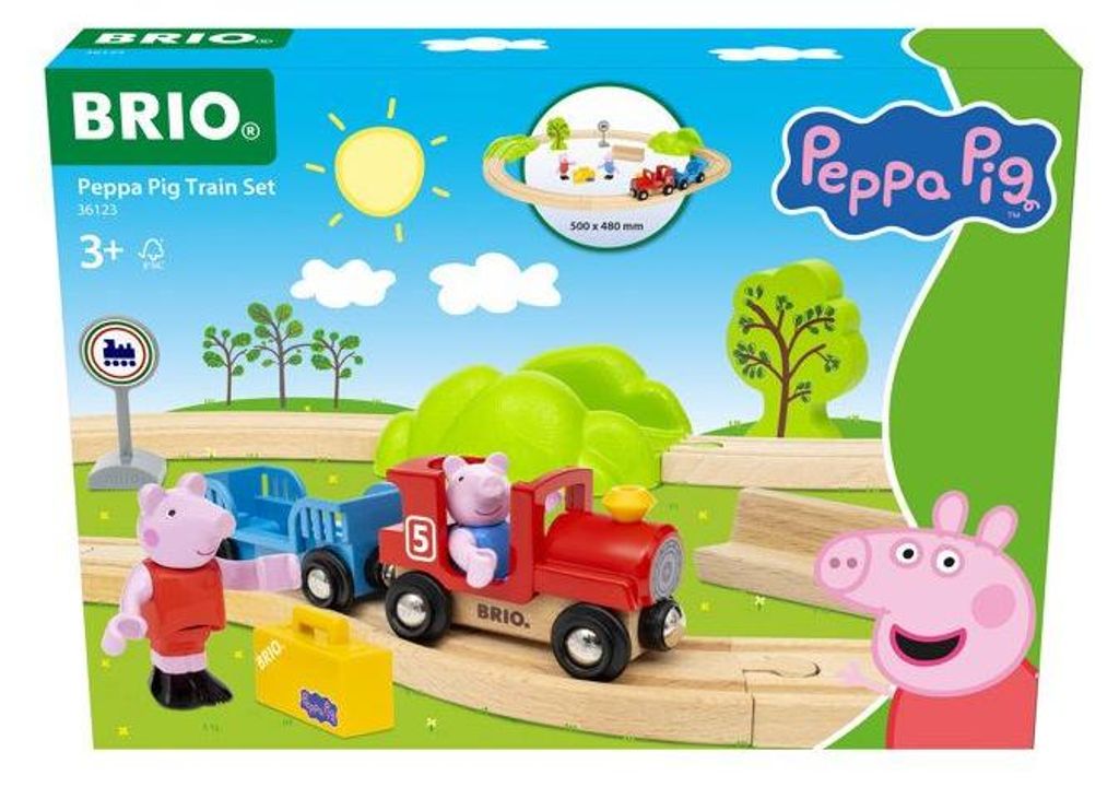 BRIO World-36123-Circuito Peppa Pig-Set completo da 18 Immagine del prodotto 