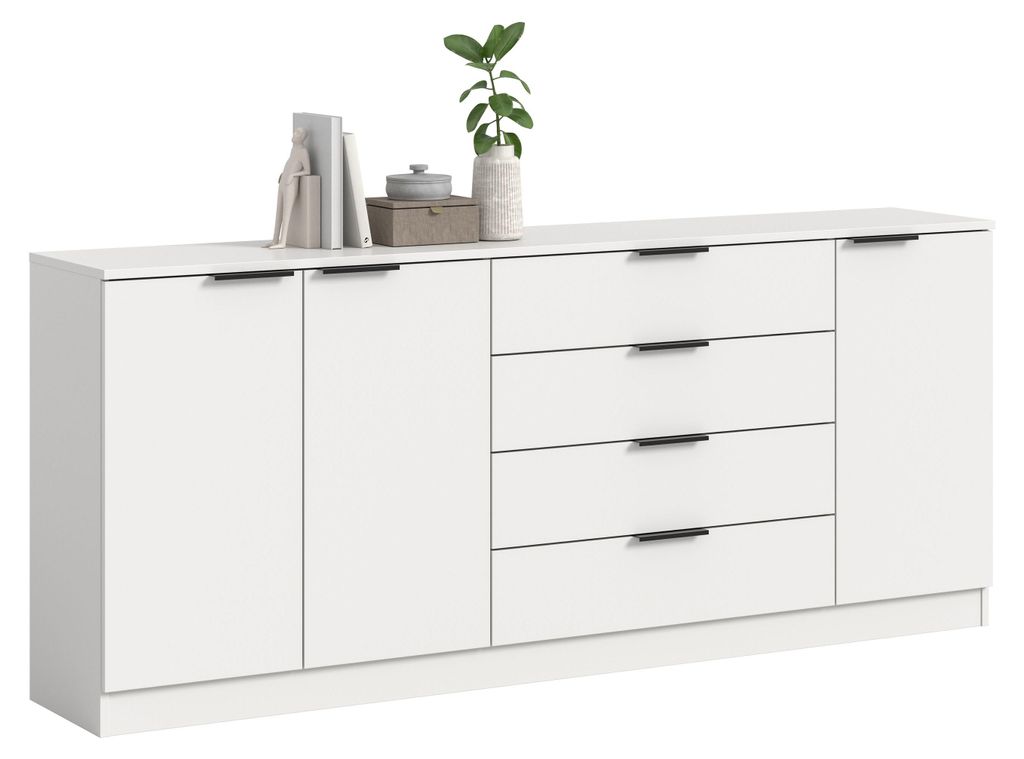 Kommode Kopenhagen 3 | mit 4 Schubkästen | weiß