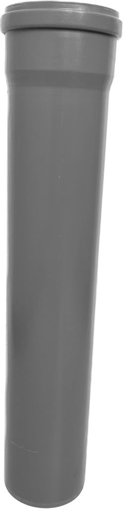 HT-Rohr DN 50 X 1000 Mm – PP Abwasserrohr Mit Dichtung, Grau, Geräuschdämmend Bis 95 °C