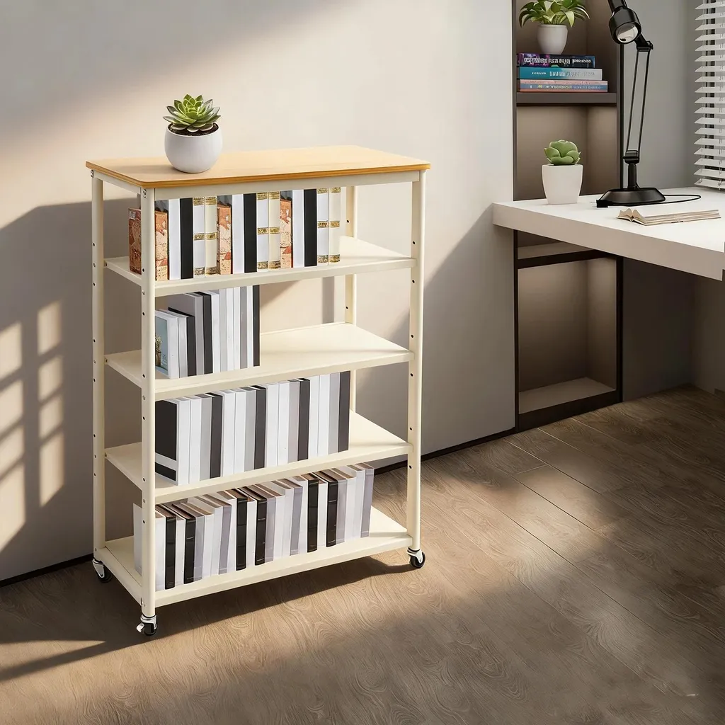Meuble de rangement chaussures modulable à roulettes - Hauteur 105 cm