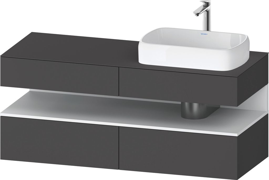 DURAVIT QA4766018490010 QTG KWTU WH Ek. 1400x550x600 Gt Mt. H