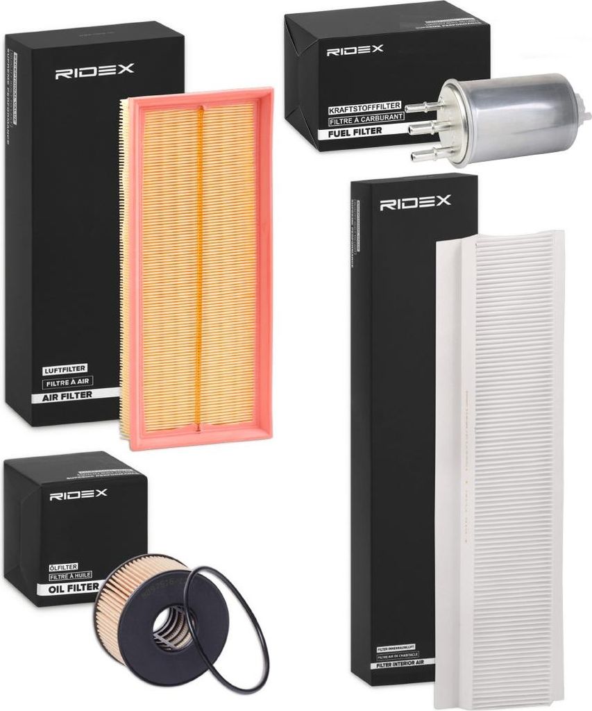 RIDEX Filterset Inspektionspaket Filtersatz für FORD MONDEO III Kombi (BWY) MONDEO III (B5Y) MONDEO III Stufenheck (B4Y)