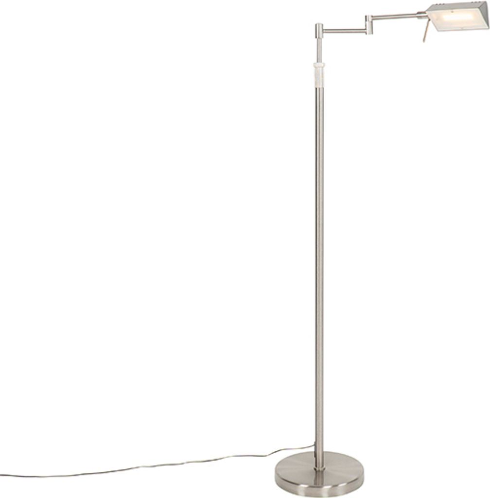 Design Stehleuchte Stahl inkl  LED mit Touch Dimmer Notia Produktbild 