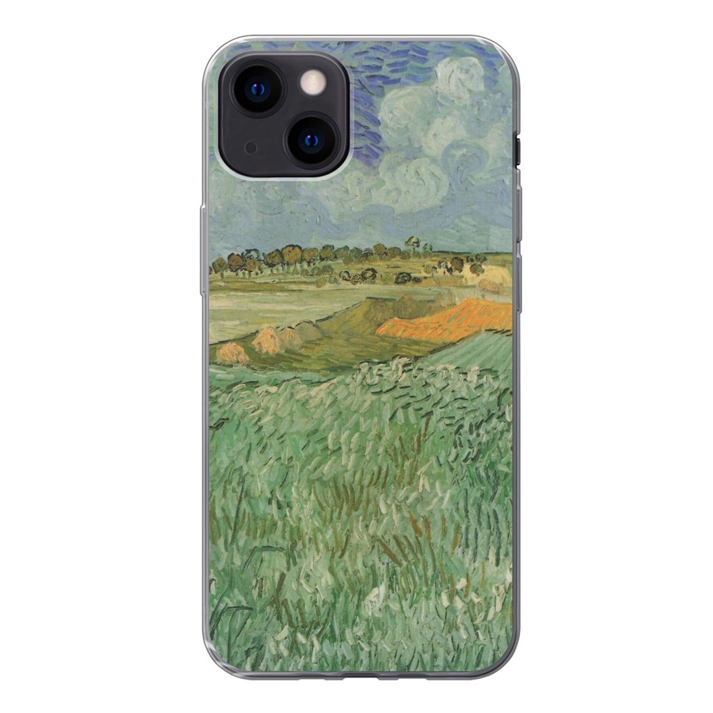 MuchoWow Handyhülle Schutzhülle Hülle für iPhone 13 In der Nähe von Auvers - Vincent van Gogh Silikon Softcase Handy Hülle - Karteninhaber