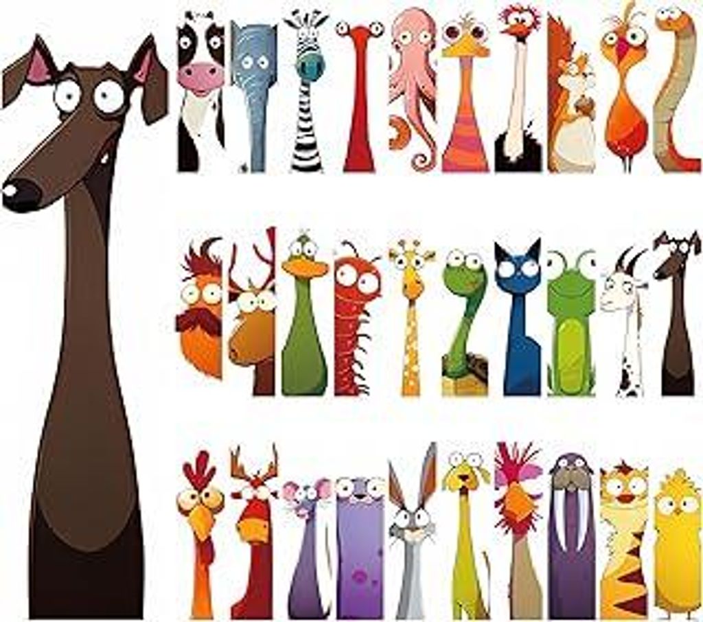 30 Stück Tier Lesezeichen Kinder, Lustige Tiermotive, Mitgebsel Kindergeburtstag, Schüler, Jungen, Mädchen, Buchliebhaber, Wiederverwendbar