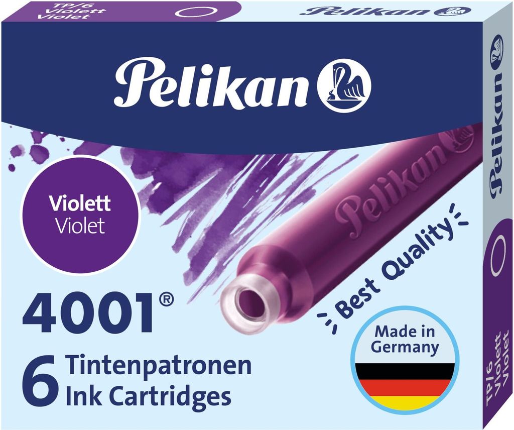 PELIKAN PATRONEN FÜR FEATHERS SHORT TP/6 6 Stk. LILA Produktbild 