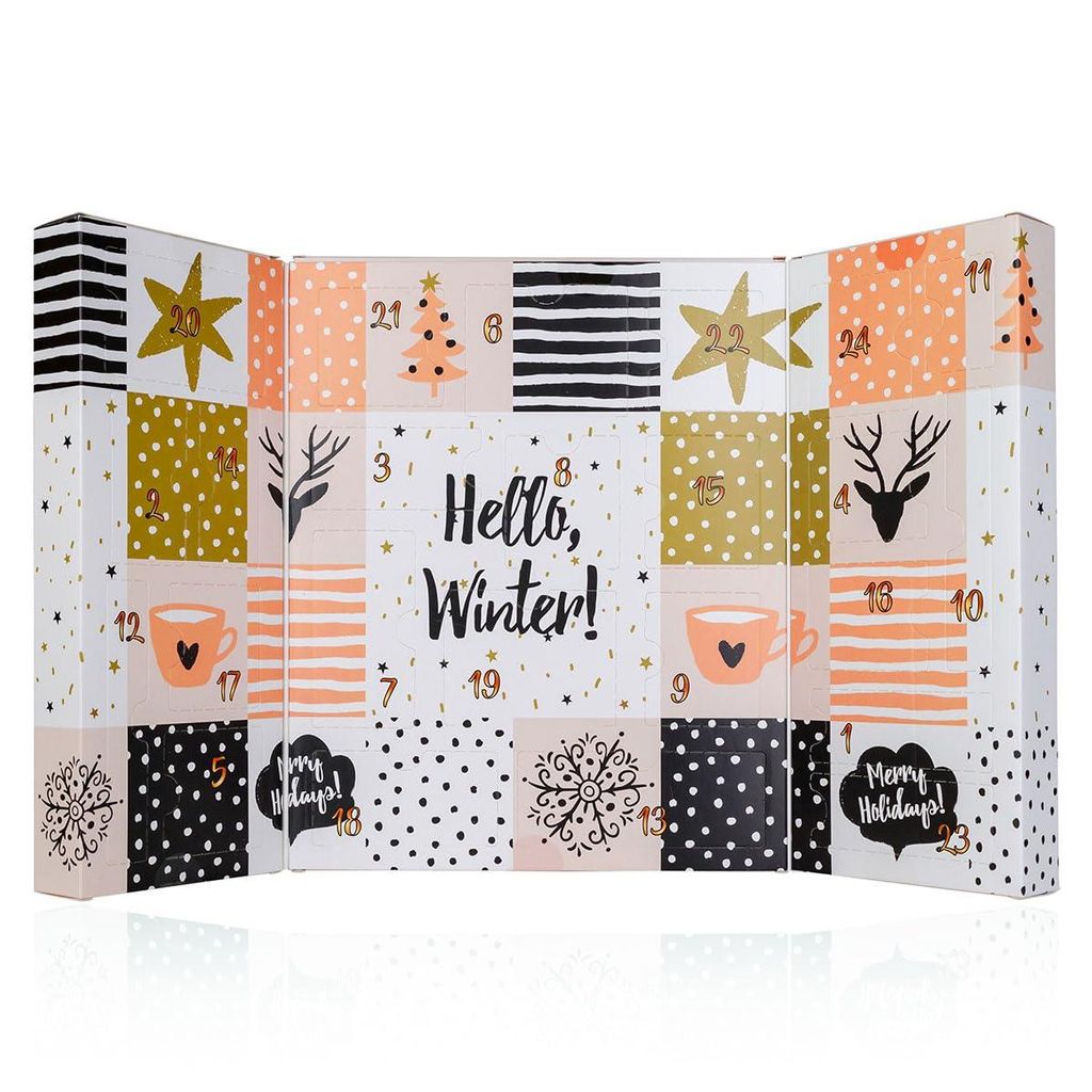Accentra Beauty Adventskalender 2025 – 24 Make-up & Kosmetik Produkte für Frauen mit Lippenstift, Nagellack, Lidschatten, Applikatoren & mehr