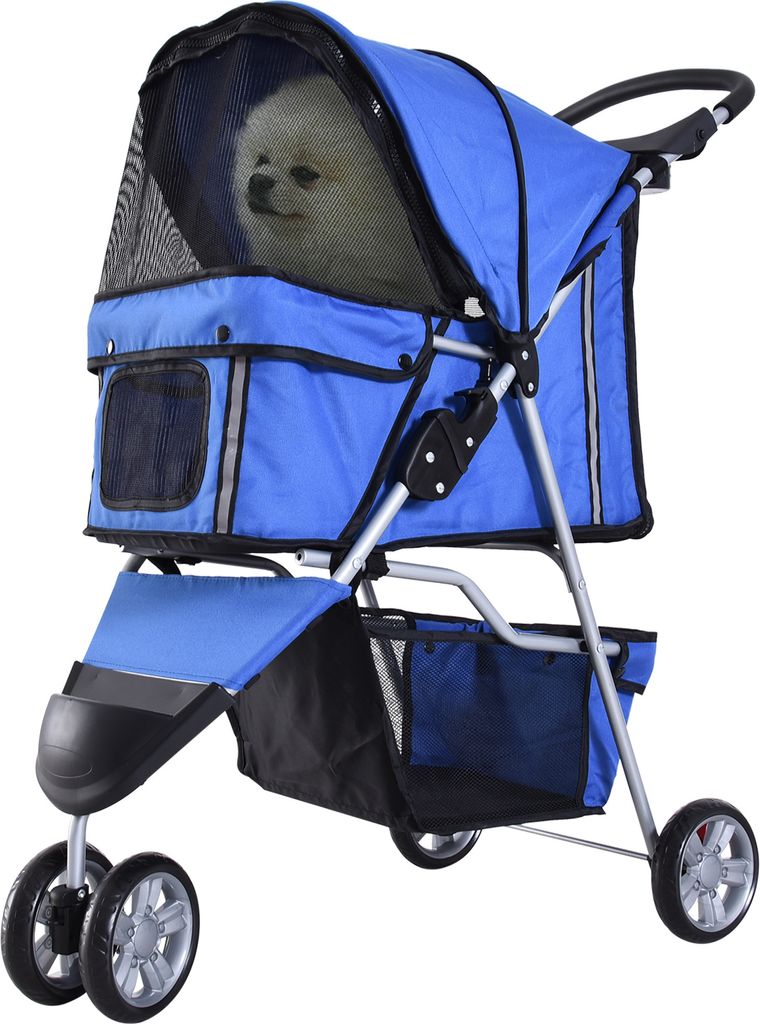 PawHut Hundewagen Hundebuggy Buggy Hunde Katzen mehrfarbig Produktbild 