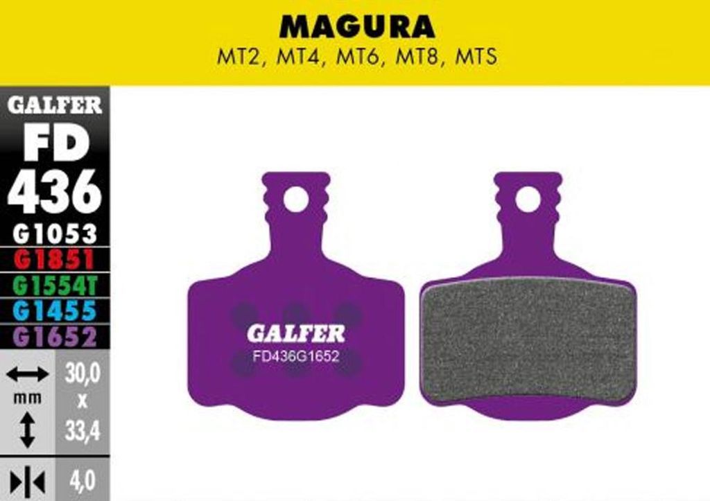 Galfer Beläge FD436 Mischung G1652 für Magura Campagnolo FD436G1652