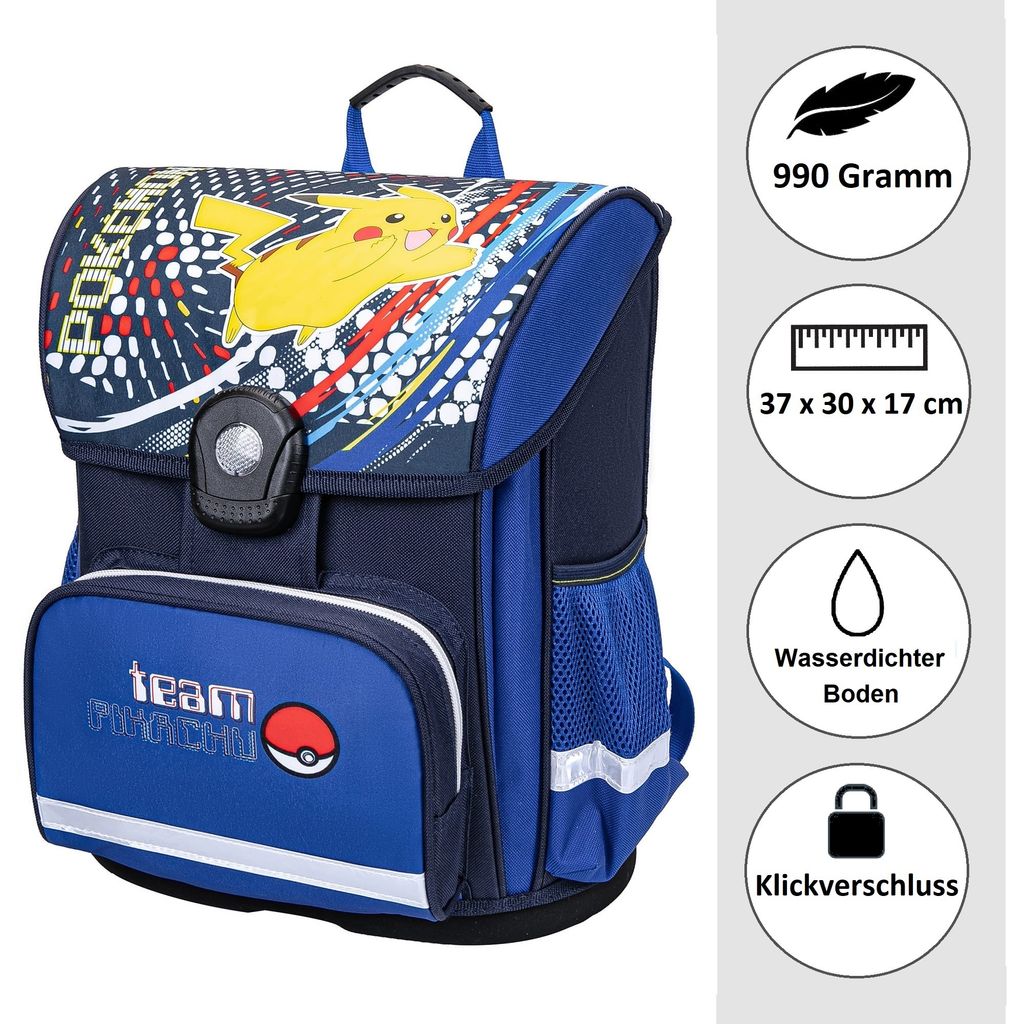 Pokemon Schulranzen für die 1. bis 4. Klasse Blaue Produktbild 2