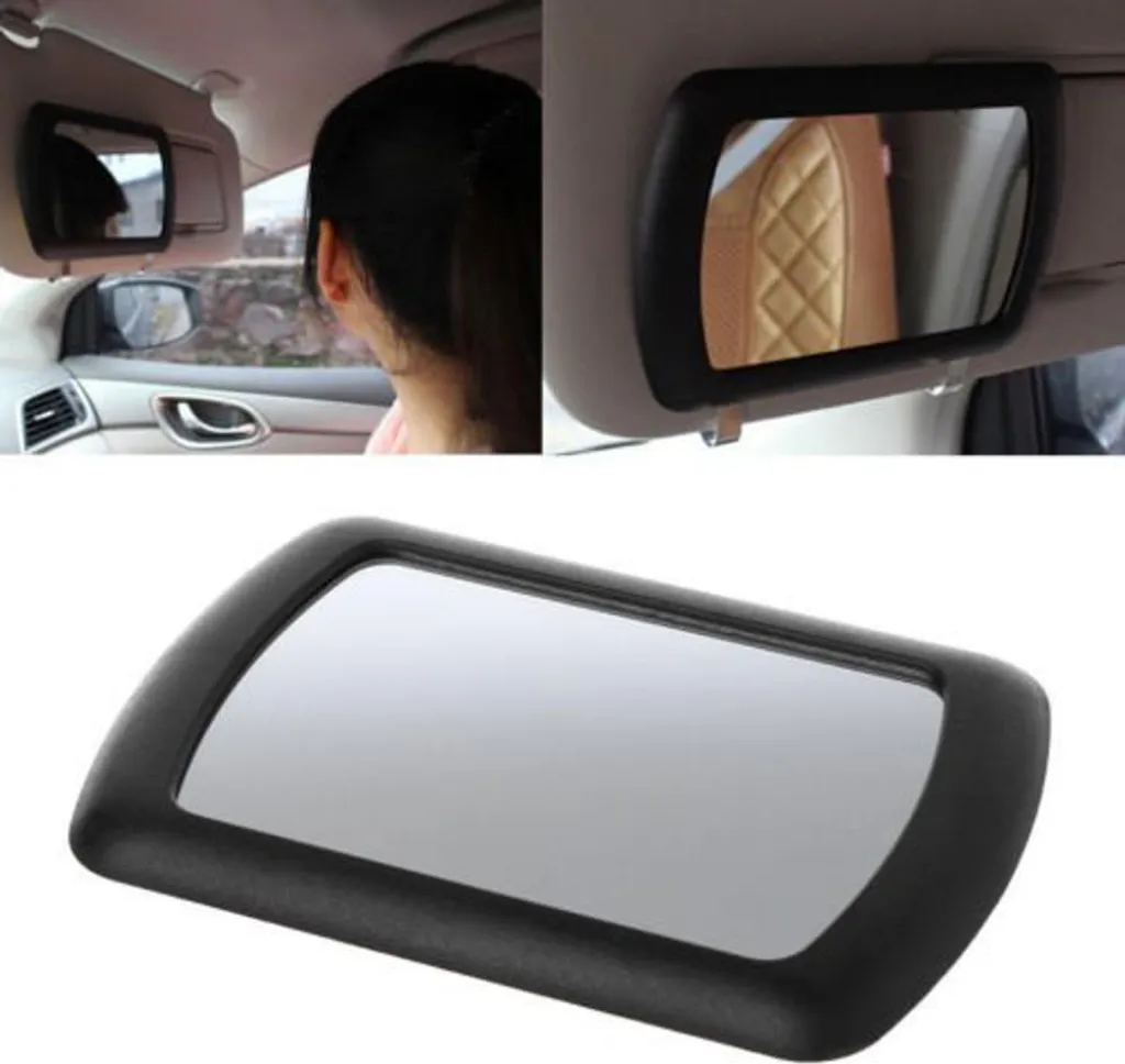 Specchio Auto SHUNWEI Universale - Nero - Trucco Perfetto in Viaggio