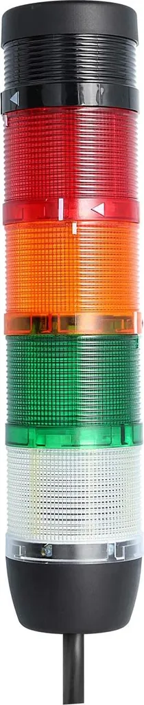 Colonna Segnaletica STEX24: LED 4 Colori + Buzzer 24V Pre-Cablata