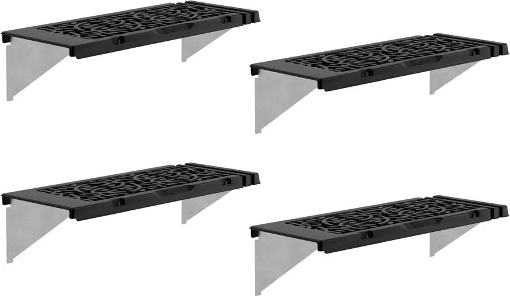 Tablette de Serre Signature Anthracite 65x27cm - Lot de 4 Haute Résistance