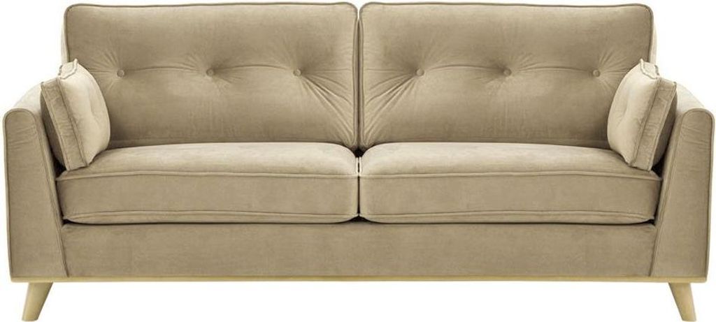Dreisitzer-Sofa Farrow-Velluto 3-wax black