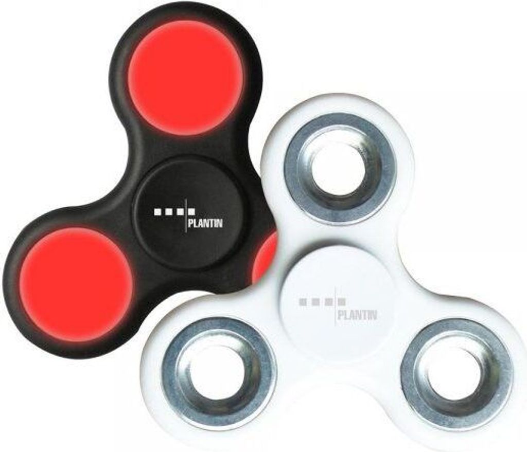Plantin Spinner Doppelpack weiss / schwarz 1x mit LED Produktbild 