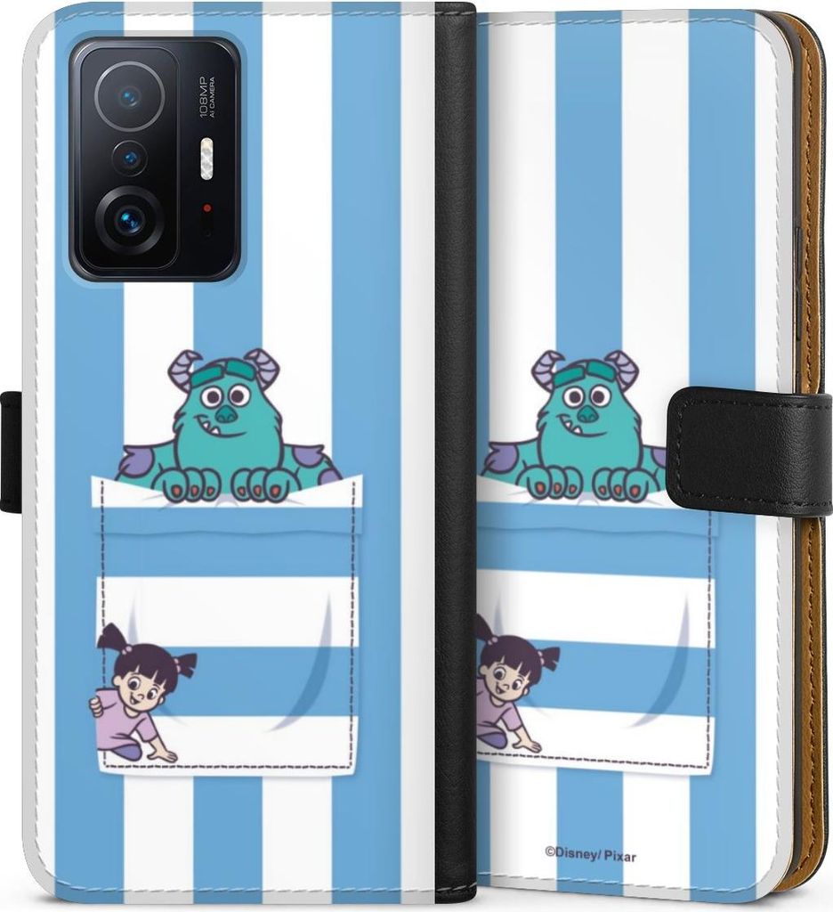 DeinDesign Klapphülle für Xiaomi 11T Pro 5G Handytasche Lederhülle Tasche Disney Pixar Fanartikel Die Monster AG