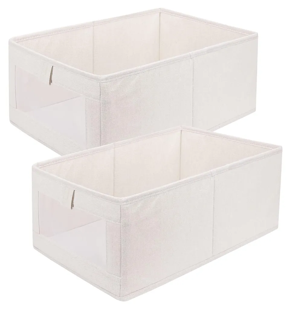 Boîte de rangement gain de place lot de 2 pour organiser votre armoire