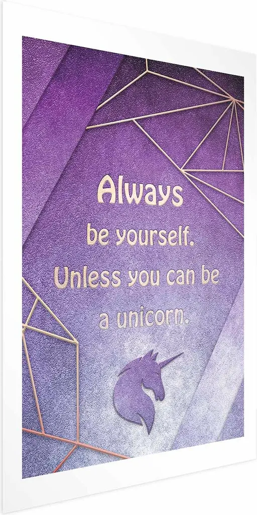 Poster Decorativo Be Yourself 60x90 cm - Idea Regalo Wall Art