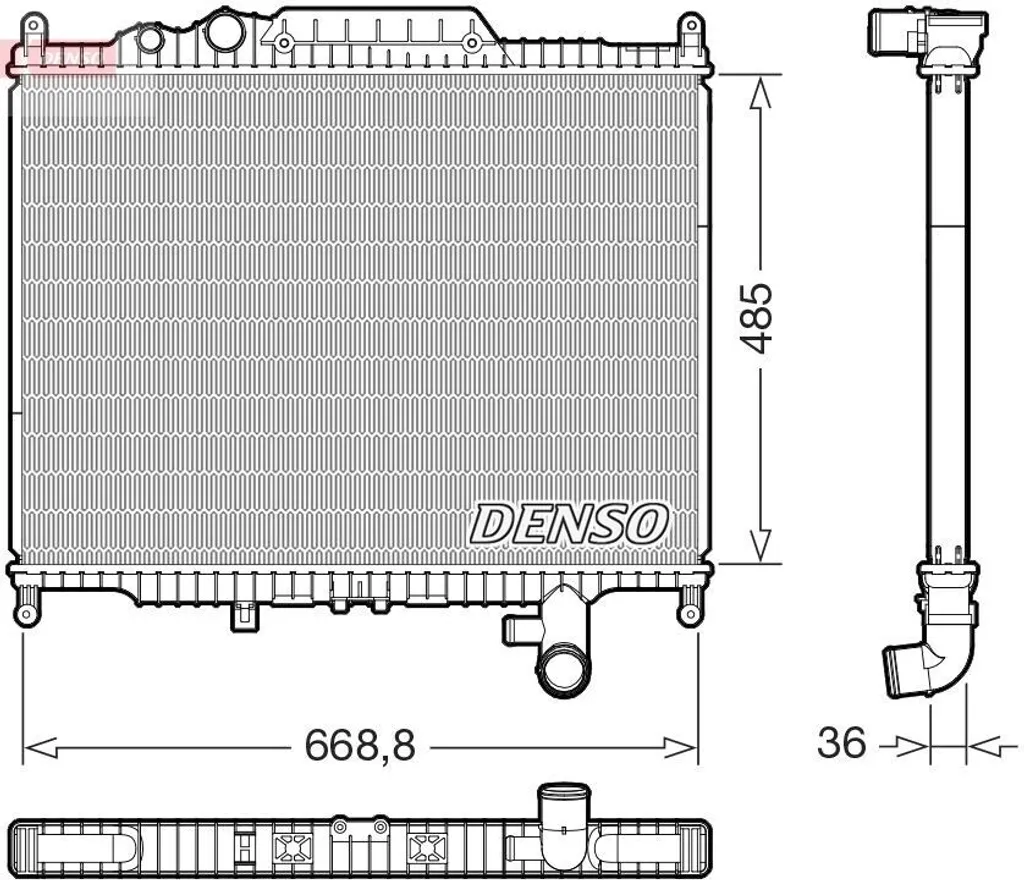 Radiateur moteur DENSO DRM14003 pour Discovery IV et Range Rover L319