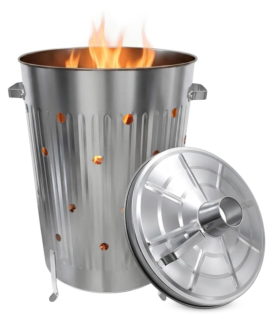 Galvanizovaný popolník na spálené zvyšky s objemom 75 Obrázok produktu 