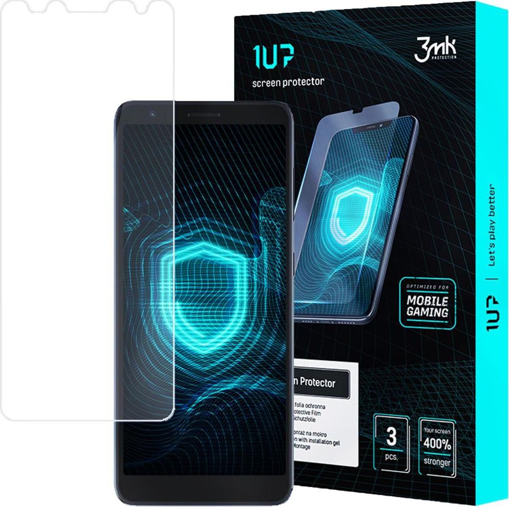 3mk Display Schutzfolie 1UP für ZTE Blade A3 2020 transparent Gaming (3 Stück)