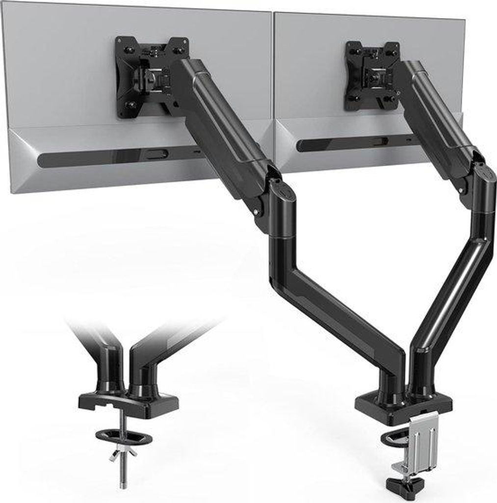 Vollständig verstellbarer Monitorarm für 2 Bildschirme bis 32 Zoll Ergonomisch