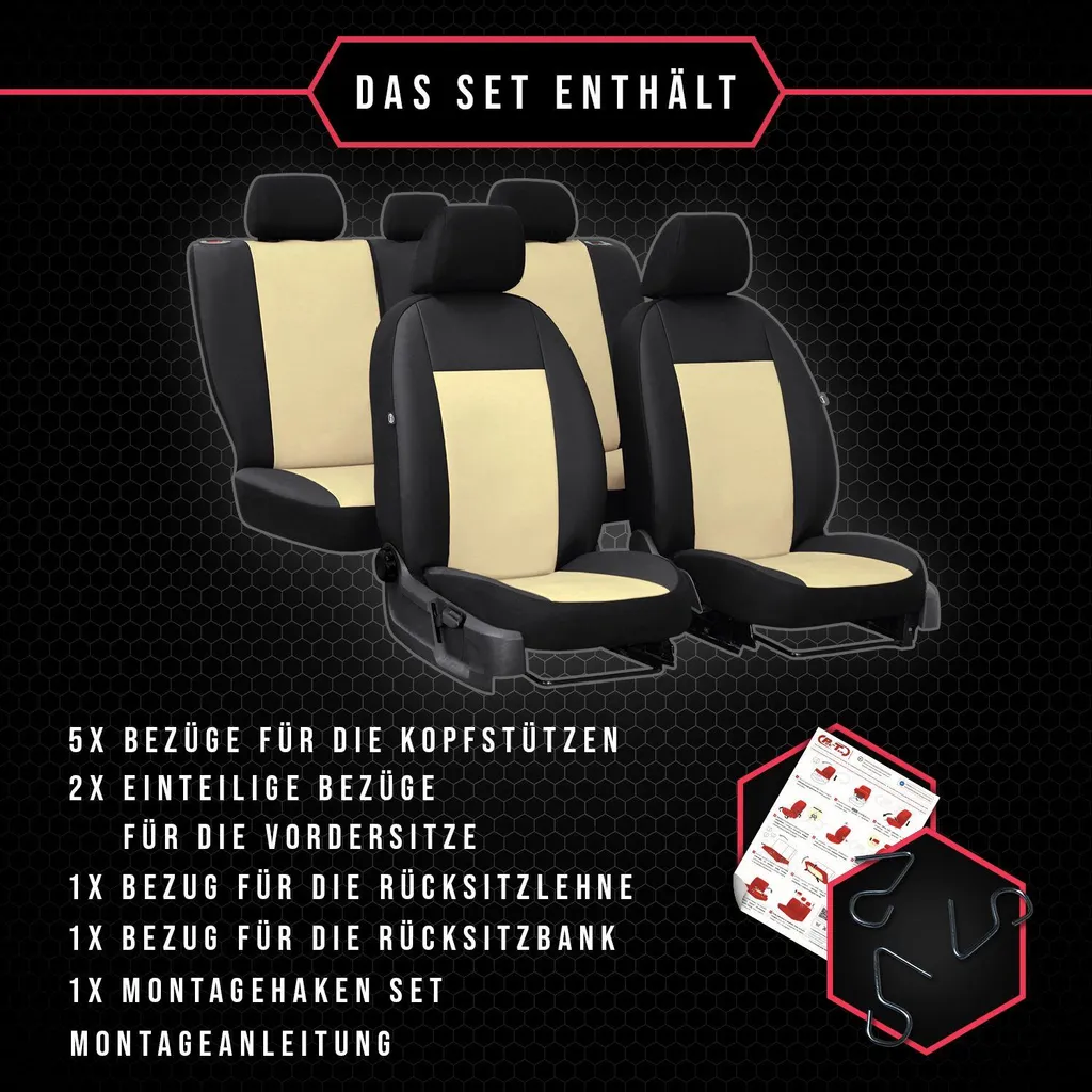 Rinnova Interni Chevrolet Captiva - Coprisedili Beige Set Completo - 9