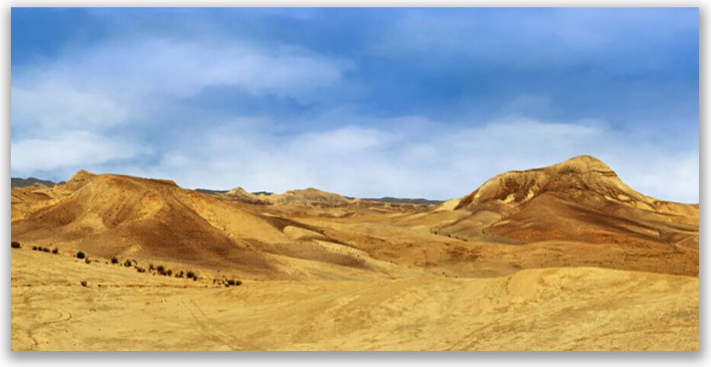 Küchenrückwand aus Glas 140x70cm Spritzschutz Wüste Landschaft