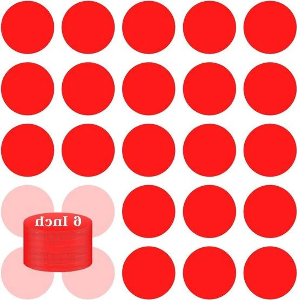 Rénovez et signalez avec les stickers rouges 15 cm vinyle étanche - 36 p