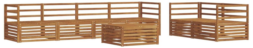 vidaXL Outdoor-Sofagarnitur 7 pcs Natur Massivholz Akazie