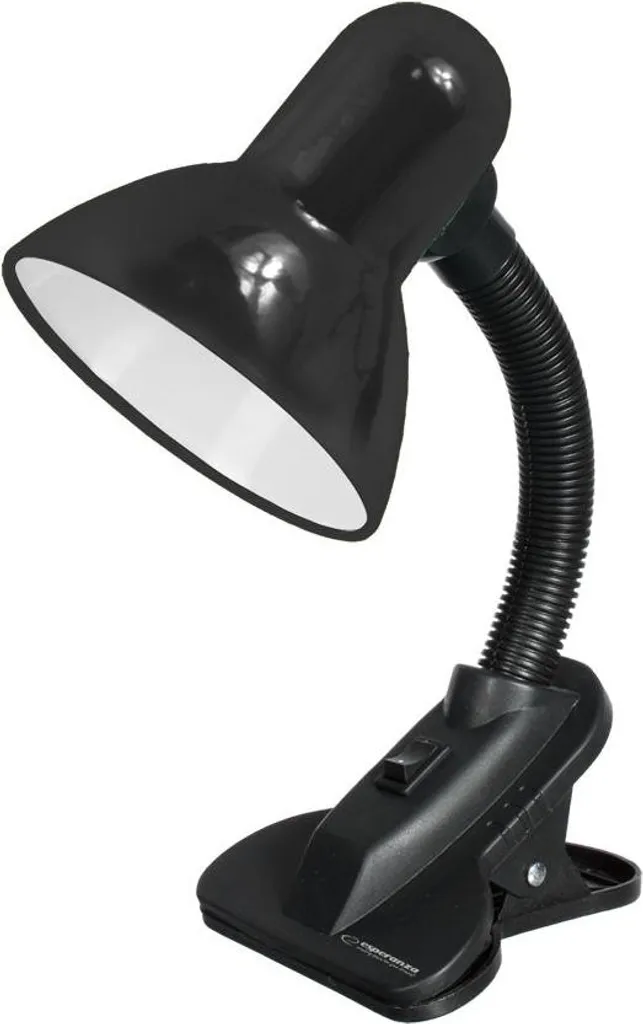 Lampada Ufficio Esperanza Procyon E27 Nera | Design Ergonomico e Flessibile