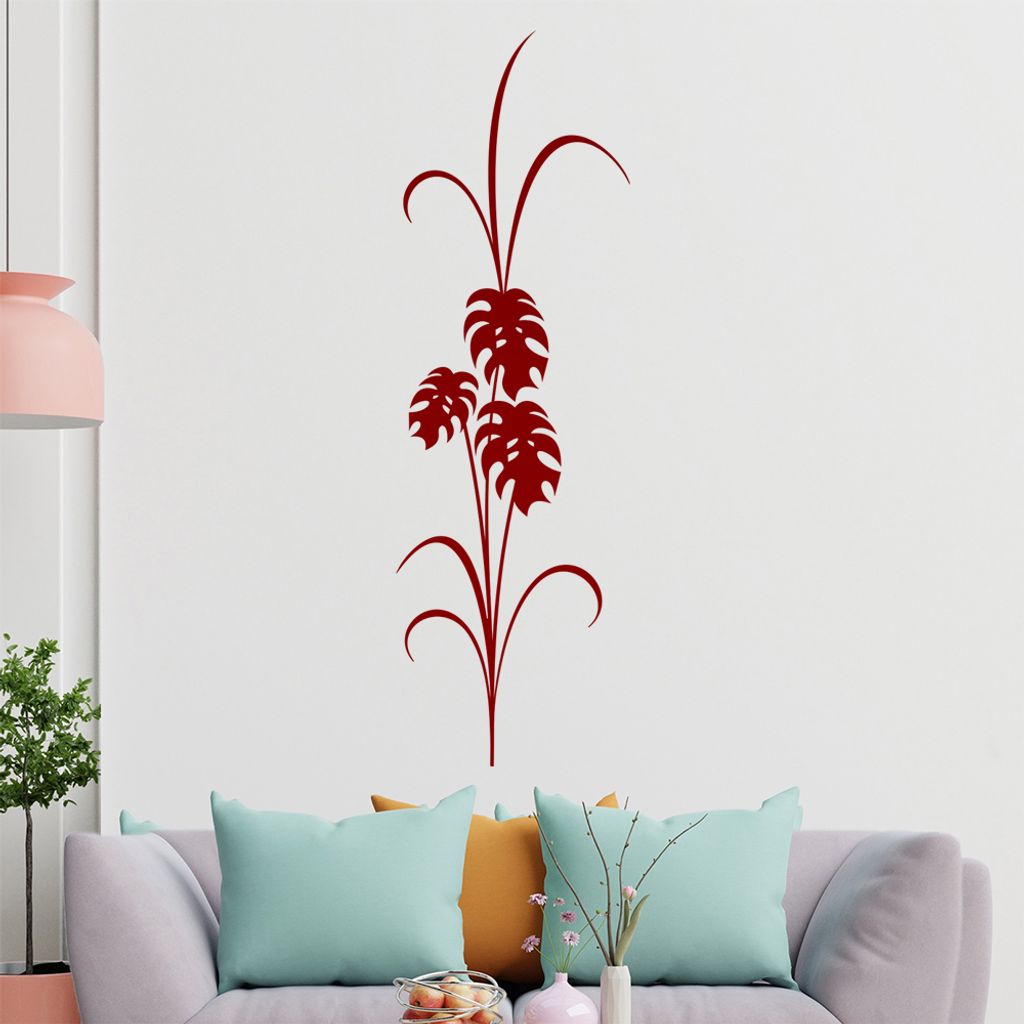 Große Blüten und Knospen Wandtattoo in 6 Größen - Wandaufkleber Wall Sticker - Dekoration, Küche, Wohnzimmer, Schlafzimmer, Badezimmer