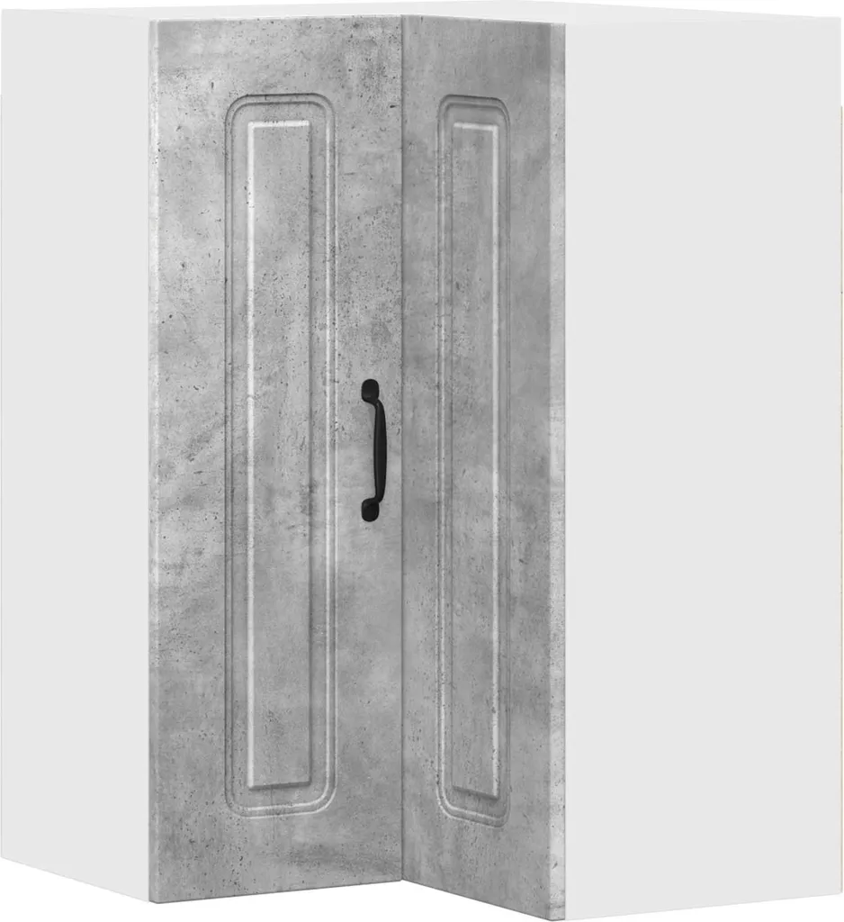 Armadietto Dispensa vidaXL 57x57x80 Grigio Cemento - Salva Spazio