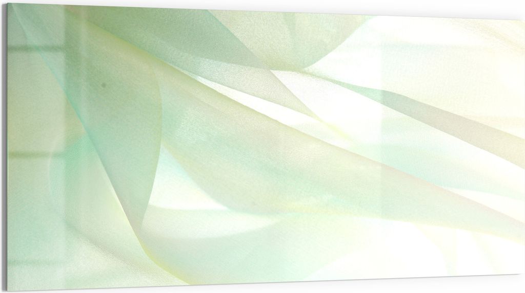 DEQORI Glasbild Acryl 100x50 cm 'Zarte Eleganz' Wandbild Bild modern Deko