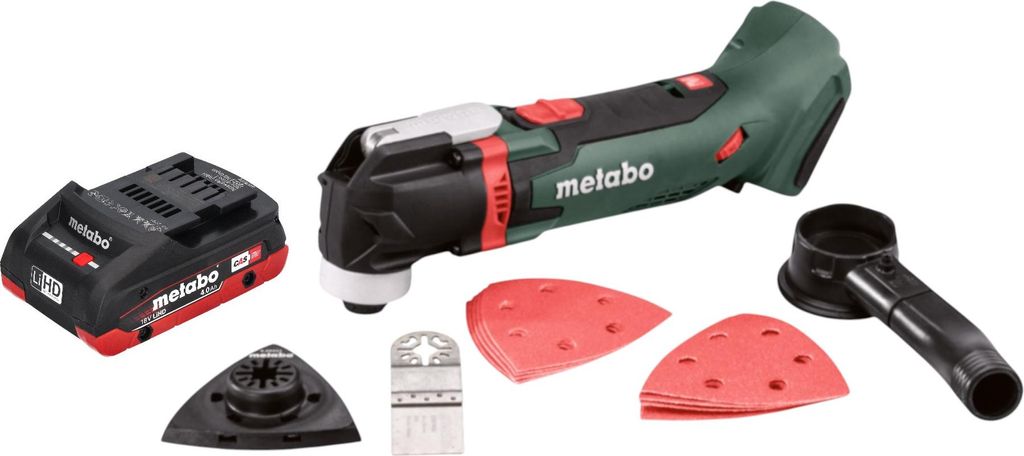 Metabo MT 18 LTX Akku Multitool 18 V OIS / Starlock + 1x LiHD Akku 4,0 Ah - ohne Ladegerät