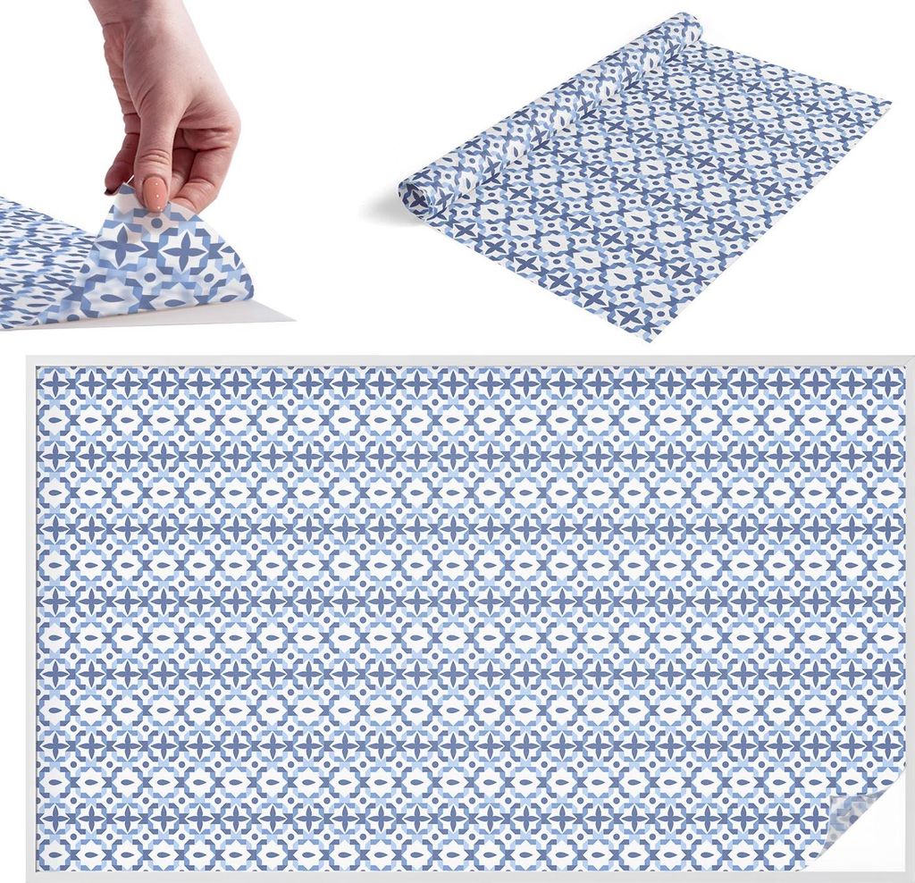 Buntglasfolie für Fenster – 116x200 cm – Stained-Glass-Fensterfolie, dekorativ & blickdicht – Selbstklebende Glasdekorfolie im Buntglas-Desi...