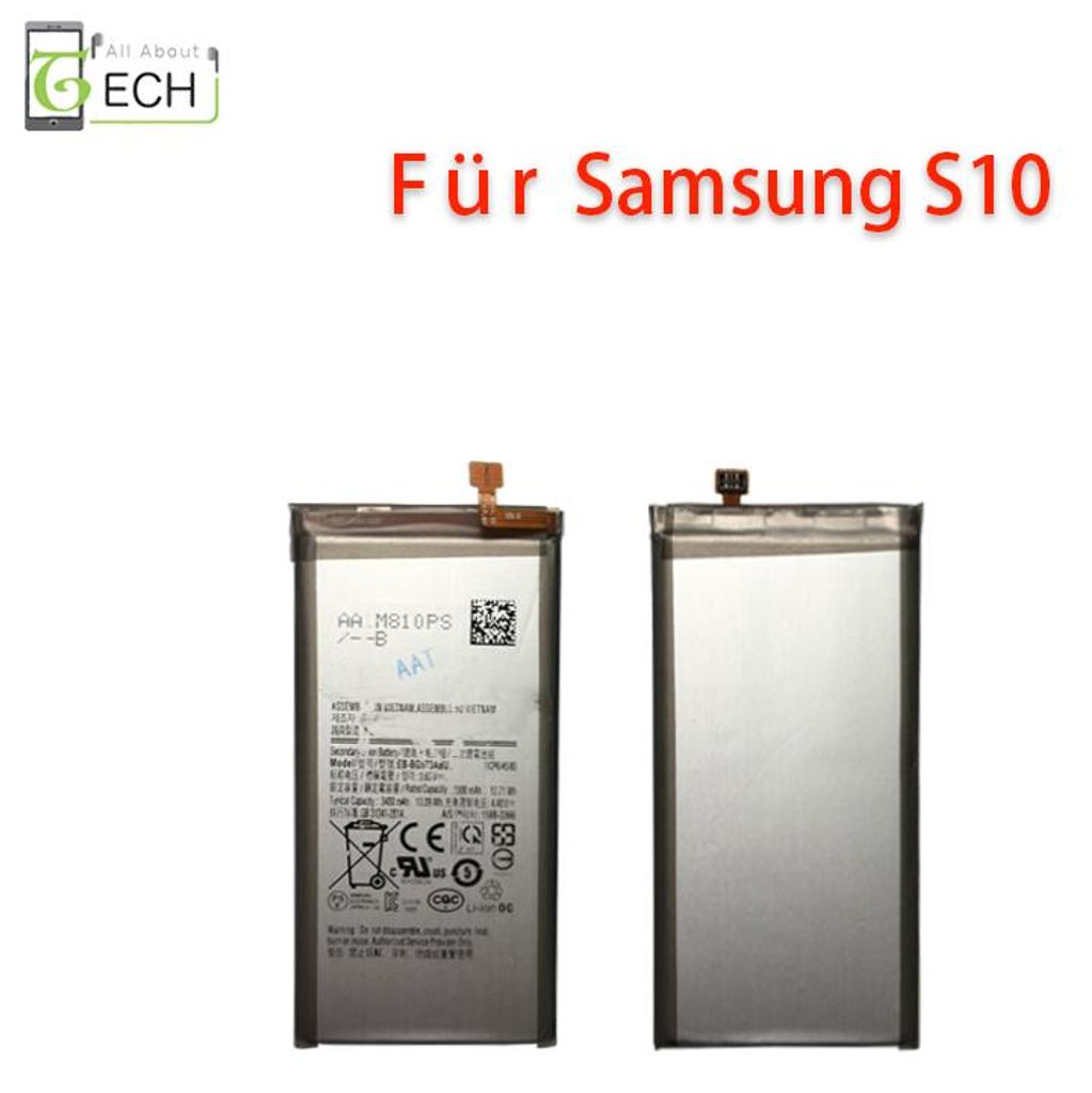 Ersatz Akku für Samsung Galaxy S10 EB-BG973ABU 3.85V 3300 Produktbild 
