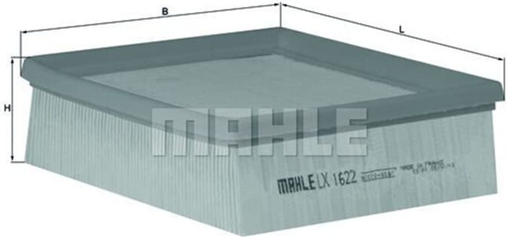 Luftfilter MAHLE LX 1622 für FIAT Sedici (FY) Filtereinsatz
